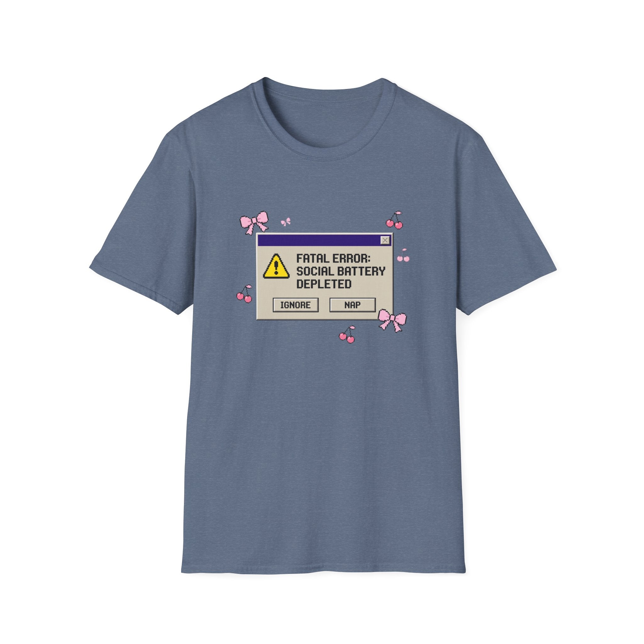 Fatal Error Social Battery Depleted T-Shirt