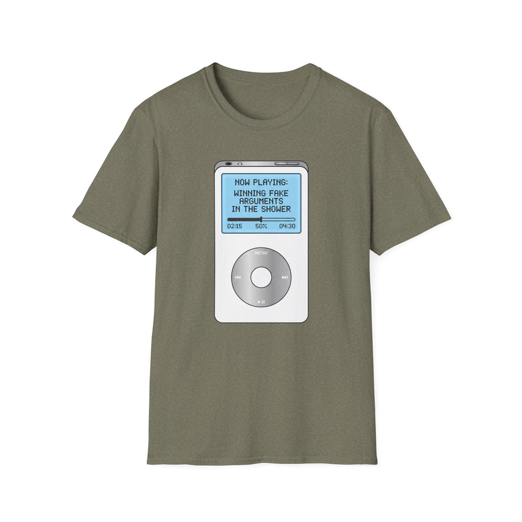 Winning Fake Arguments In Shower Shirt Design - T-Shirt