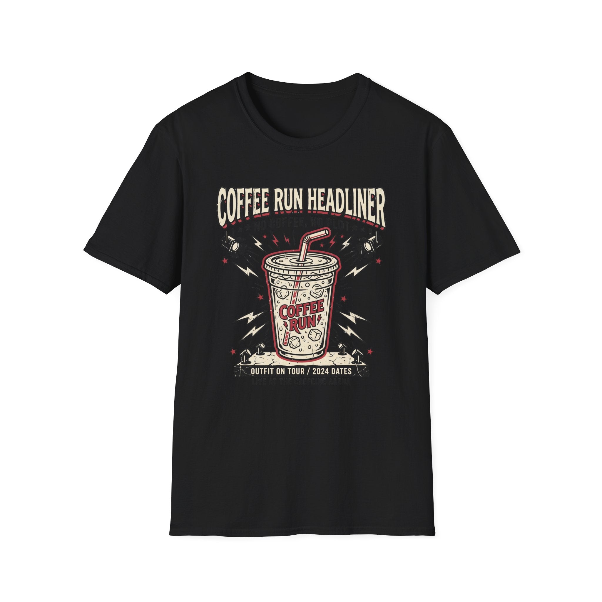 No Coffee, No Plot - T-Shirt