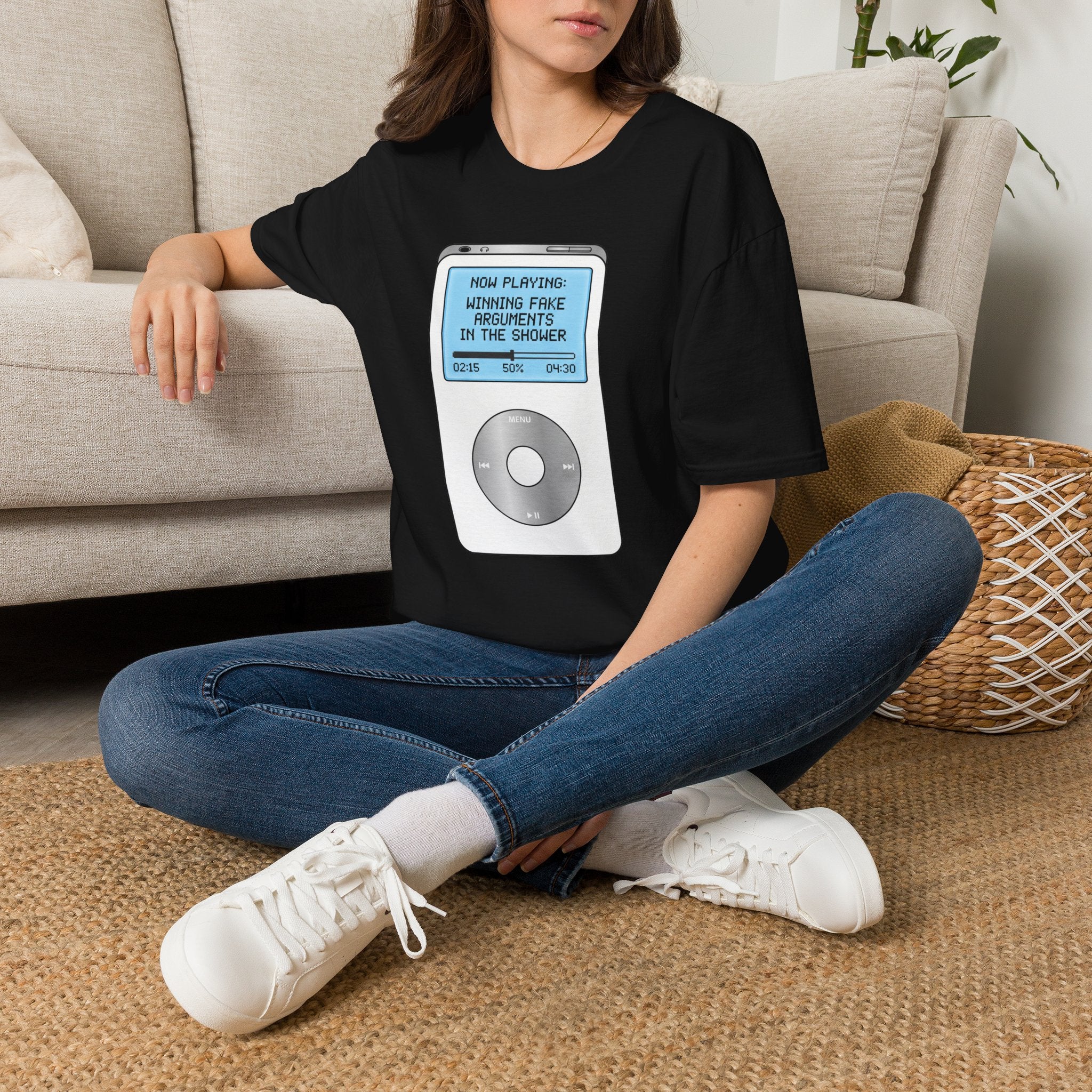 Winning Fake Arguments In Shower Shirt Design - T-Shirt