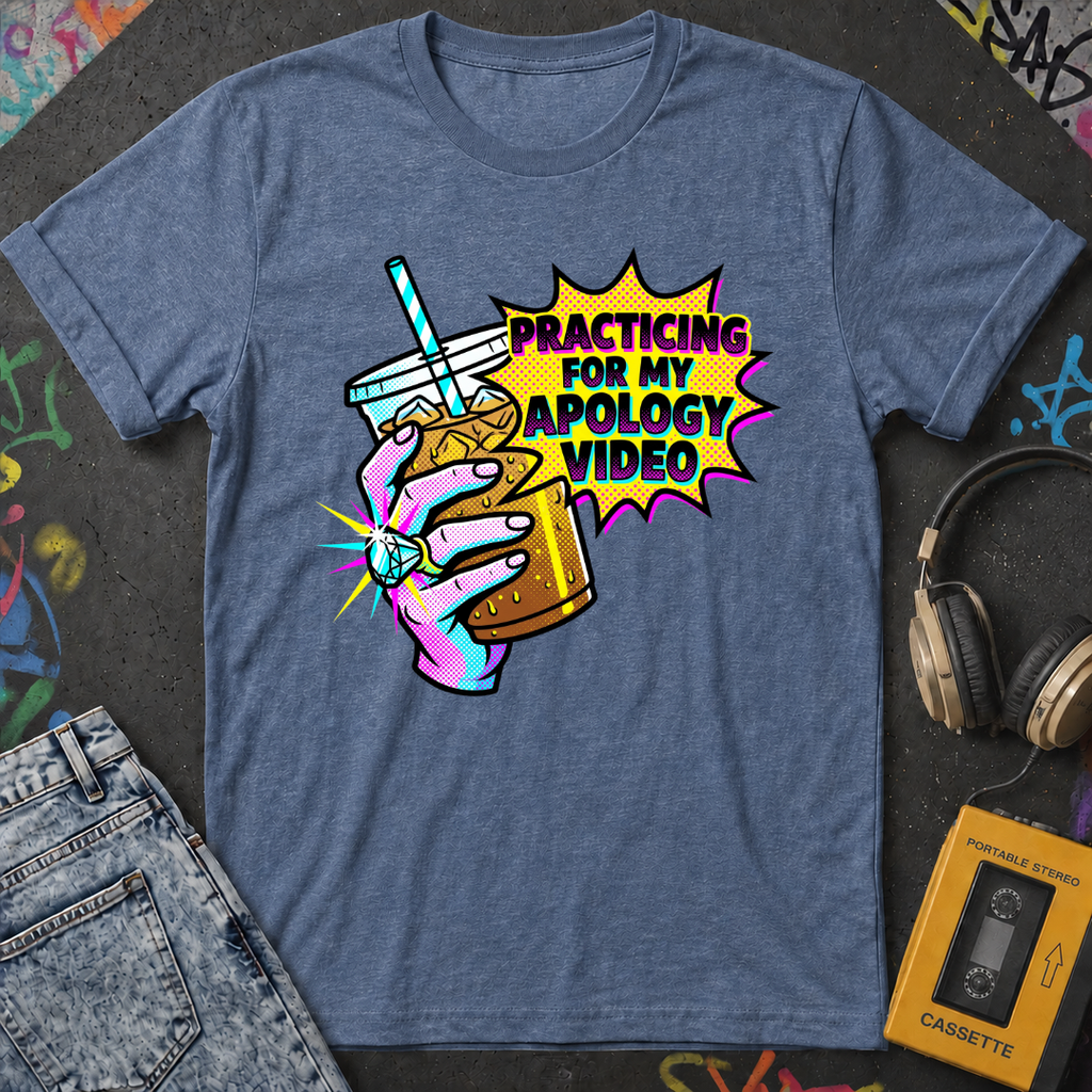 Practicing For My Apology Video T-Shirt