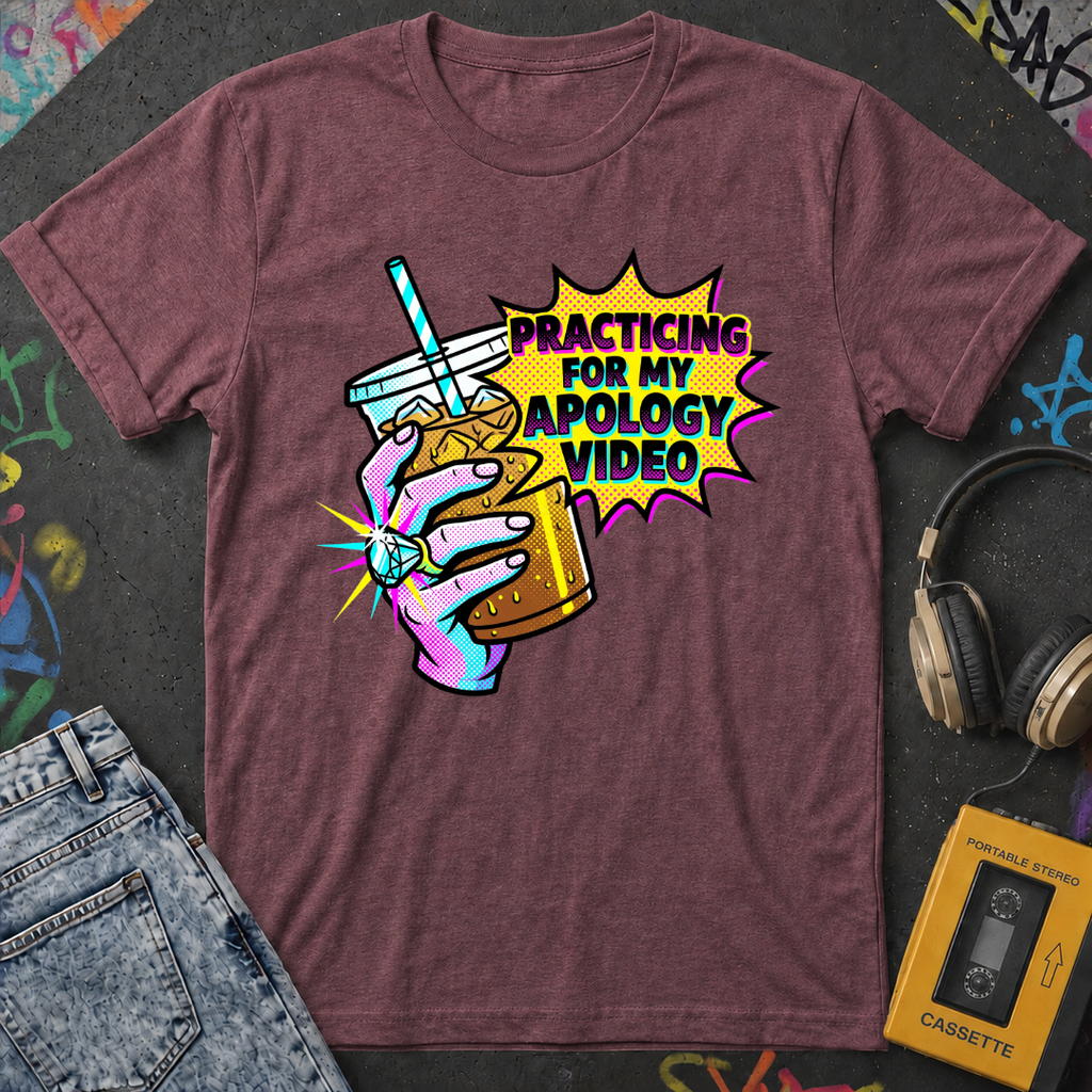 Practicing For My Apology Video T-Shirt