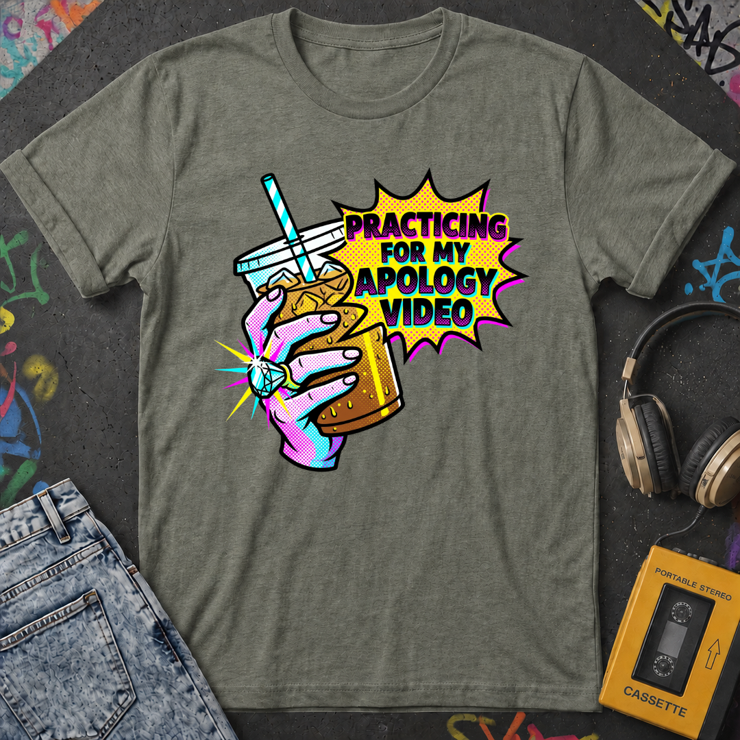 Practicing For My Apology Video T-Shirt