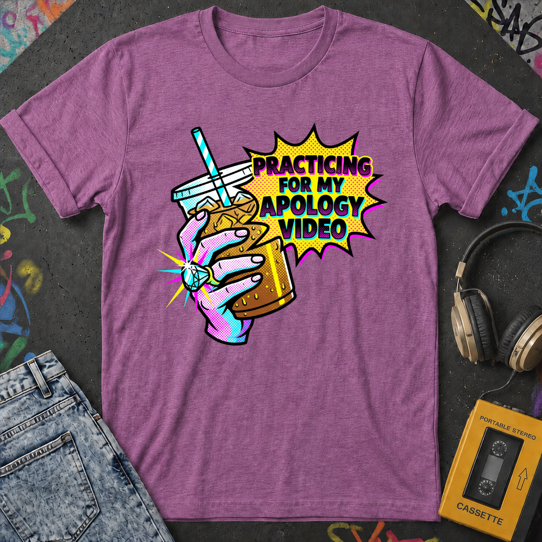 Practicing For My Apology Video T-Shirt