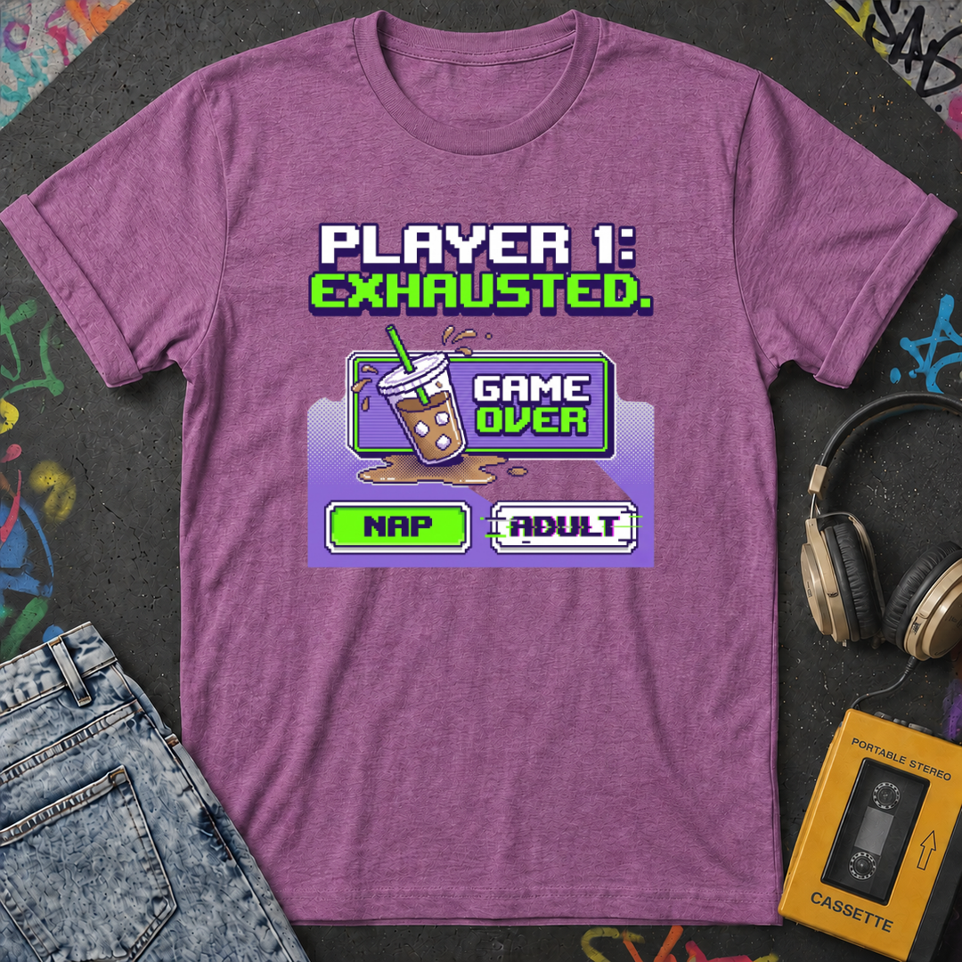 Player 1 Exhausted T-Shirt