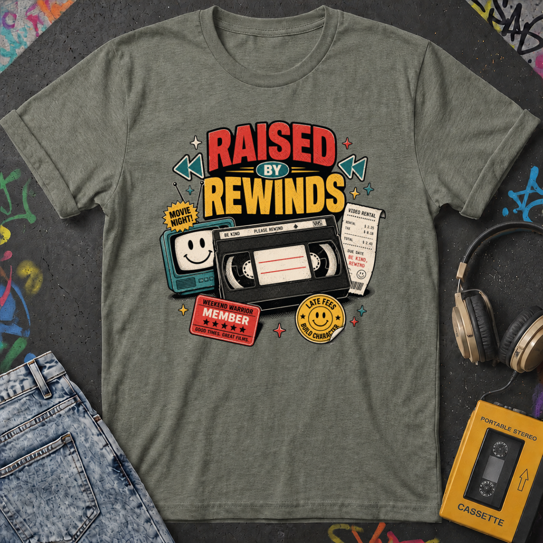 Raised By Rewinds - T-Shirt