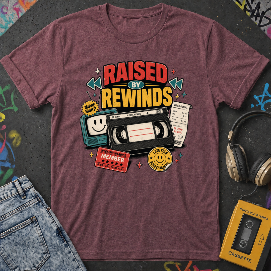 Raised By Rewinds - T-Shirt