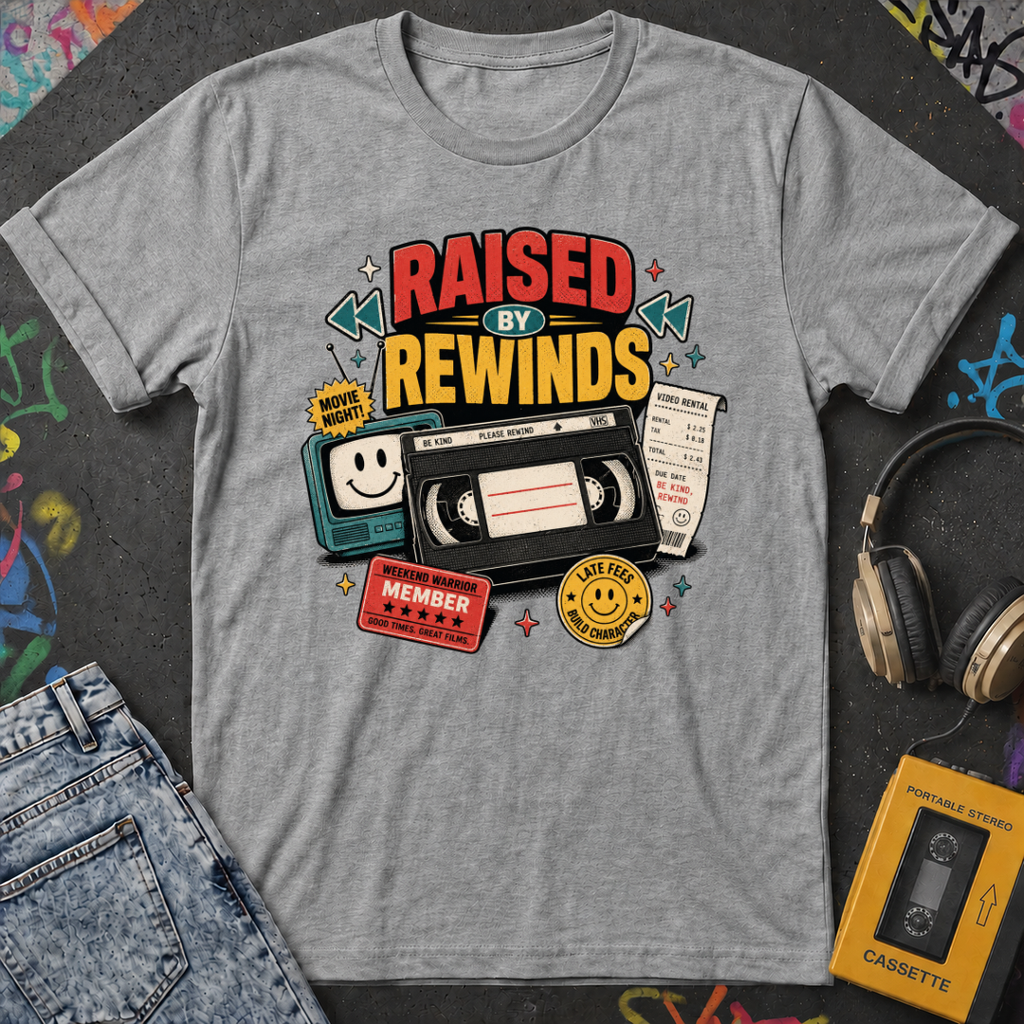 Raised By Rewinds - T-Shirt