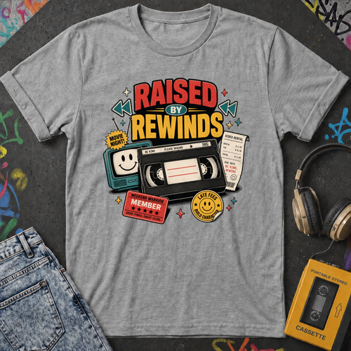 Raised By Rewinds - T-Shirt