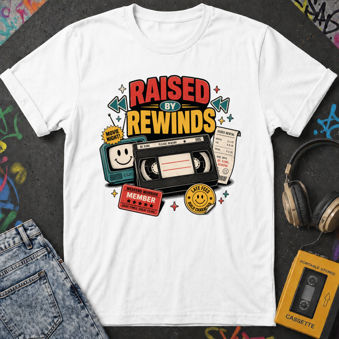 Raised By Rewinds - T-Shirt
