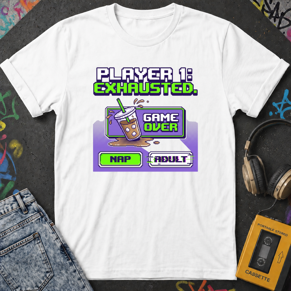 Player 1 Exhausted T-Shirt